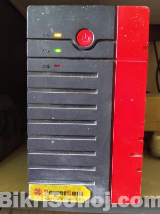 HP brand desktop computer and UPS